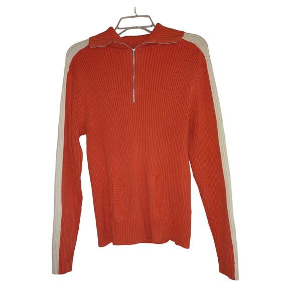 Gap Y2K style ribbed 1/4 zip sweater size Large - Picture 1 of 3